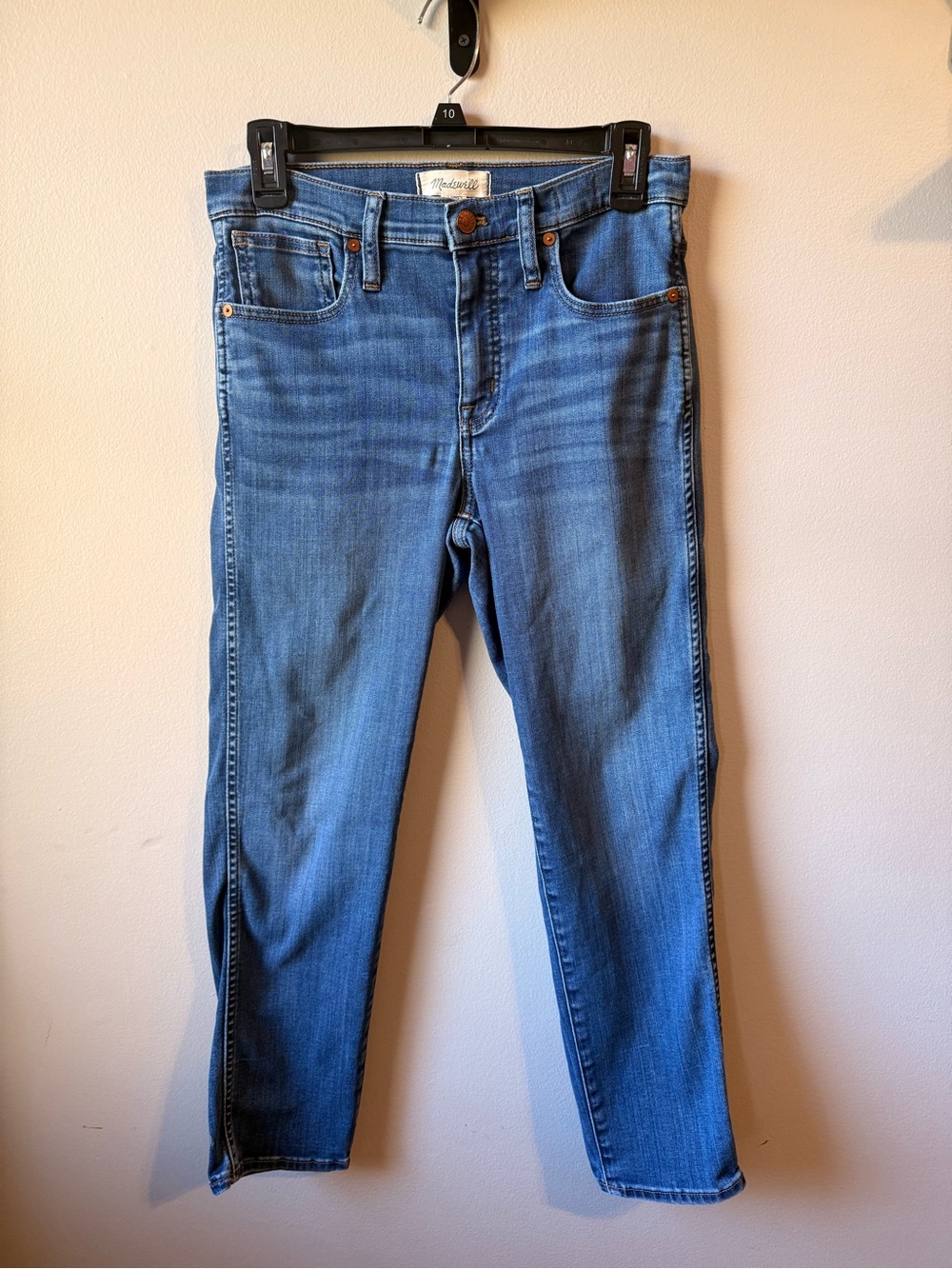 Madewell Mid-Rise Stovepipe Jeans Size 27 – Medium Wash Skinny Straight Denim